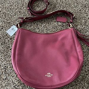 Coach pebble leather hobo